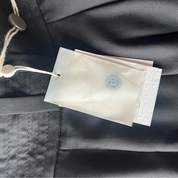 Zimmermann NWT Black Ninety-Six Tuck Crop Pant Brand Size 0/US Size 2/4 - Picture 6 of 6